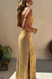 Meridress V Neck Cut Out Side Split Tie Dye Maxi Dress