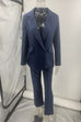 Meridress One Button Pocketed Blazer and Straight Leg Pants Power Suit Set