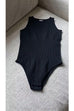 Meridress Sleeveless Stretchy Triangle Swim Inspired Bodysuit