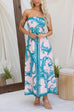 Meridress Strapless Tube Unique Print Swing Maxi Dress