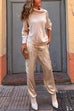 Meridress Casual Pocketed Cargo Satin Jogger Pants