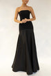 Meridress Strapless Patchwork Flare Gown Maxi Party Dress (5 Colors Available!)