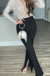 Meridress High Rise Slit Bell Bottoms Skinny Pants