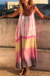 Meridress Spaghetti Strap Sleeveless Tie Dye Maxi Dress