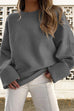 Meridress Crewneck Drop Shoulder Relax Fit Casual Sweater