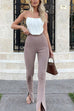 Meridress High Rise Slit Bell Bottoms Skinny Pants