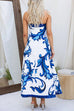 Meridress Strapless Tube Unique Print Swing Maxi Dress