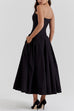 Meridress V Neck Strapless Corset Swing Maxi Dress