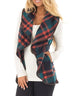 Meridress Pockets Plaid Jacket Vest