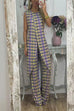 Meridress Printed High Slit Long Tank Top and Bell Bottoms Pants Set