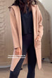 Chicest Open Front Pocketed Hooded Sweater Coat