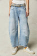 Meridress Mid Rise Barrel Leg Jeans