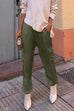 Meridress Casual Pocketed Cargo Satin Jogger Pants