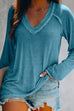 Meridress V Neck Long Sleeves Cozy Top