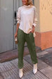 Meridress Casual Pocketed Cargo Satin Jogger Pants