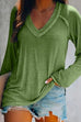 Meridress V Neck Long Sleeves Cozy Top