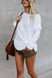 Meridress Solid Long Sleeves Cozy T-shirt